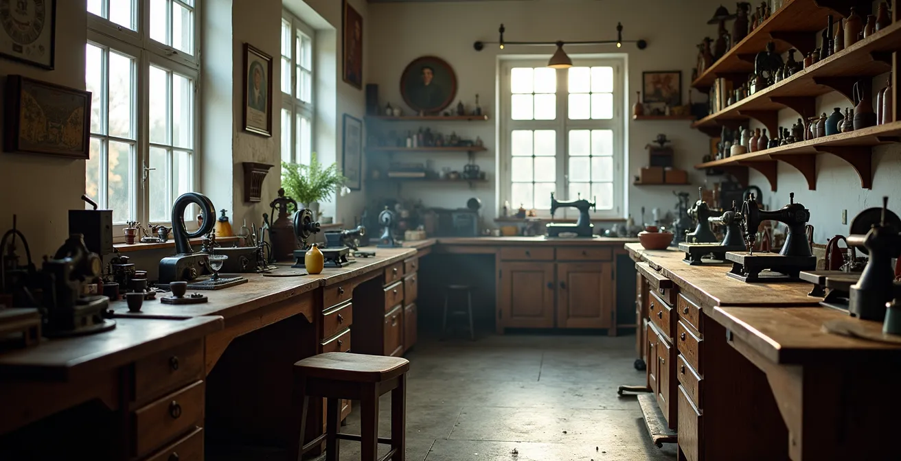 Traditional British watchmaking workshop on the Isle of Man