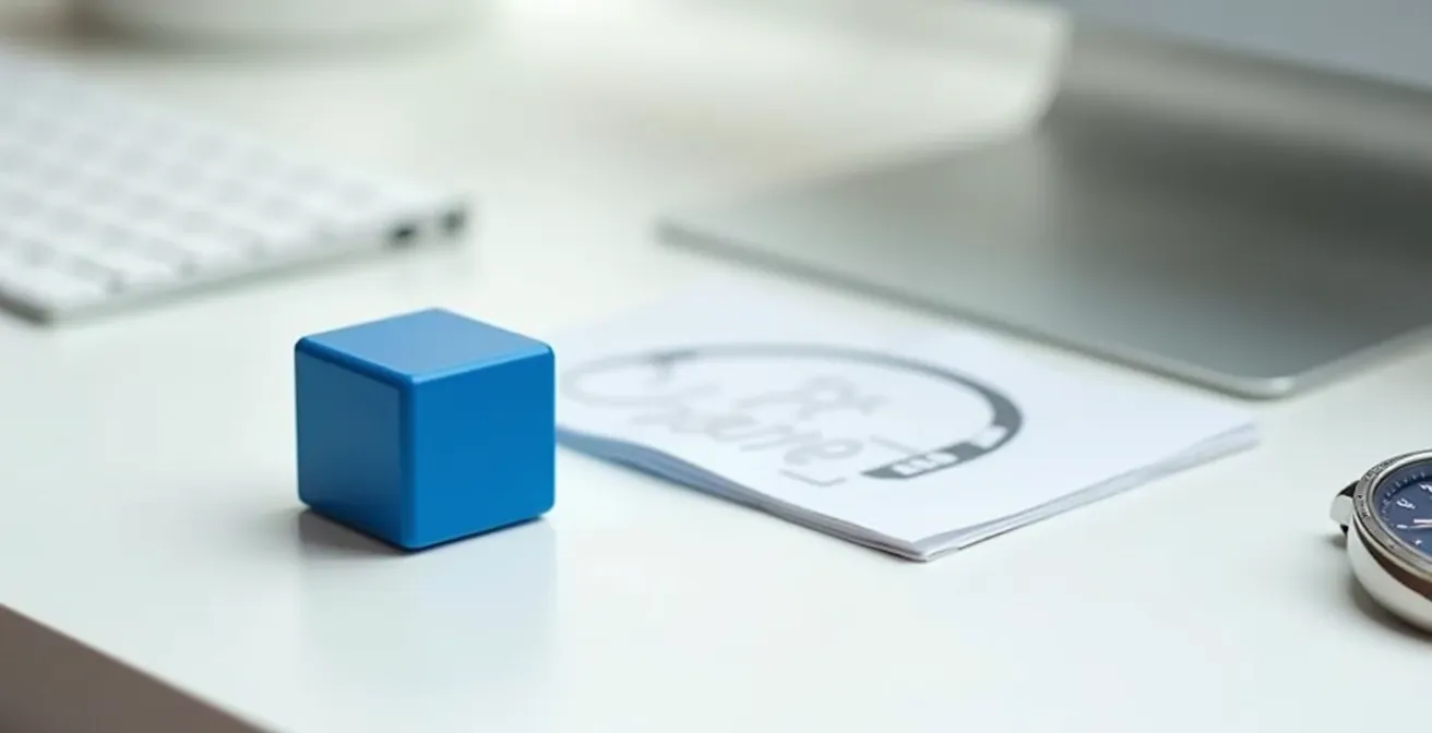 Minimalist composition of a watch demagnetizer device in a clean workspace setting